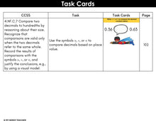 Load image into Gallery viewer, 4th Grade Math Task Cards - CCSS Aligned