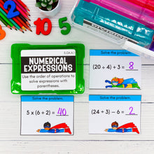 Load image into Gallery viewer, 5th Grade Math Task Cards - CCSS Aligned