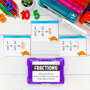 5th Grade Math Task Cards