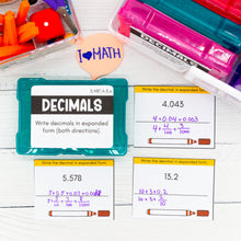 Load image into Gallery viewer, 5th Grade Math Task Cards - CCSS Aligned