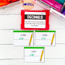 Load image into Gallery viewer, 5th Grade Math Task Cards - CCSS Aligned