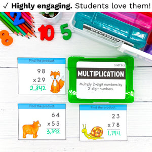 5th Grade Math Task Cards
