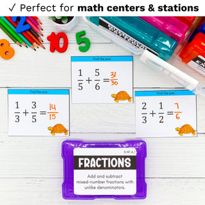 5th Grade Math Task Cards