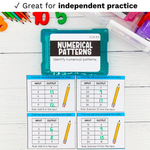5th Grade Math Task Cards