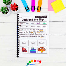 Load image into Gallery viewer, 50 Blends &amp; Digraphs Decodable Read &amp; Sequence Phonics Passages