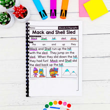 Load image into Gallery viewer, 50 Blends &amp; Digraphs Decodable Read &amp; Sequence Phonics Passages