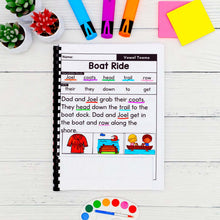 Load image into Gallery viewer, 50 Vowel Teams Decodable Read &amp; Sequence Phonics Passages