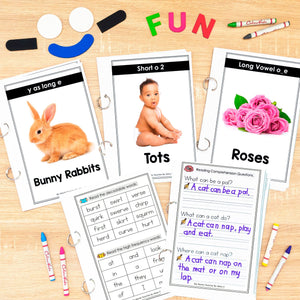 Buy3Get1 FREE B6 - Nonfiction Decodable Passages, Writing Activities, Realistic Passages, Decodable Strips