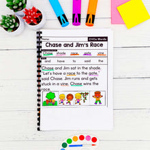 Load image into Gallery viewer, 50 CVCe Words Decodable Read &amp; Sequence Phonics Passages