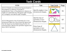 Load image into Gallery viewer, 4th Grade Math Task Cards - CCSS Aligned