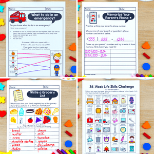 Life Skill of the Week - Posters, Activities & Homework