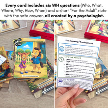Load image into Gallery viewer, 240 Feelings &amp; Emotions Conversation Cards for Kids | Social Skills, Safety &amp; Self-Regulation