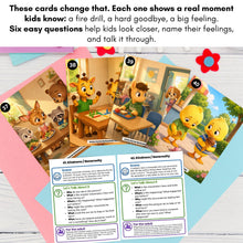 Load image into Gallery viewer, 240 Feelings &amp; Emotions Conversation Cards for Kids | Social Skills, Safety &amp; Self-Regulation