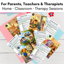 Load image into Gallery viewer, 240 Feelings &amp; Emotions Conversation Cards for Kids | Who What Why Cards | Social Skills, Safety &amp; Self-Regulation
