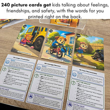 Load image into Gallery viewer, 240 Feelings &amp; Emotions Conversation Cards for Kids | Social Skills, Safety &amp; Self-Regulation