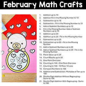 Math Crafts YEAR-LONG MEGA BUNDLE K-4th Grade