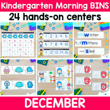 Load image into Gallery viewer, December - Kindergarten Morning Bins