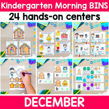 Load image into Gallery viewer, December - Kindergarten Morning Bins
