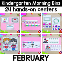 Load image into Gallery viewer, February - Kindergarten Morning Bins