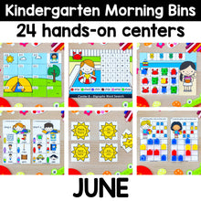 Load image into Gallery viewer, June - Kindergarten Morning Bins
