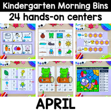 Load image into Gallery viewer, April - Kindergarten Morning Bins