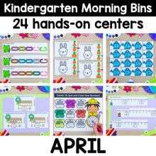 Load image into Gallery viewer, April - Kindergarten Morning Bins