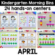 Load image into Gallery viewer, April - Kindergarten Morning Bins