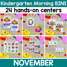 Load image into Gallery viewer, November - Kindergarten Morning Bins
