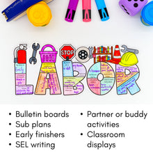 Load image into Gallery viewer, Labor Day Writing Craft Writing Prompts and Bulletin Board