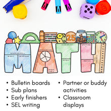 Load image into Gallery viewer, Math Writing Craft and Bulletin Board