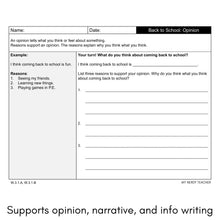 Load image into Gallery viewer, Back to School Writing Craft Writing Prompts and Bulletin Board