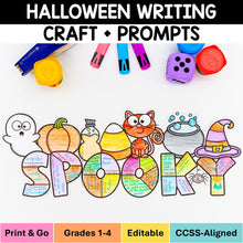 Load image into Gallery viewer, Halloween Writing Craft Writing Prompts and Bulletin Board