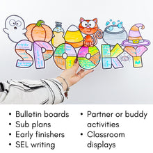 Load image into Gallery viewer, Halloween Writing Craft Writing Prompts and Bulletin Board