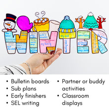 Load image into Gallery viewer, Winter Writing Craft Writing Prompts and Bulletin Board