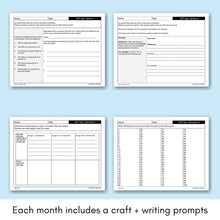 Load image into Gallery viewer, 100th Day of School Writing Craft Writing Prompts and Bulletin Board