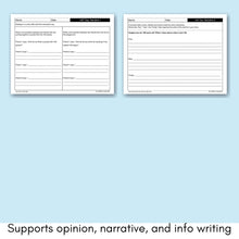 Load image into Gallery viewer, 100th Day of School Writing Craft Writing Prompts and Bulletin Board