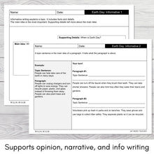 Load image into Gallery viewer, Earth Day Writing Craft Writing Prompts and Bulletin Board