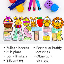 Load image into Gallery viewer, Easter Bunny Writing Craft Writing Prompts and Bulletin Board
