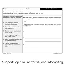 Load image into Gallery viewer, Easter Bunny Writing Craft Writing Prompts and Bulletin Board
