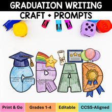 Load image into Gallery viewer, End of the Year &amp; Graduation Writing Craft Writing Prompts and Bulletin Board