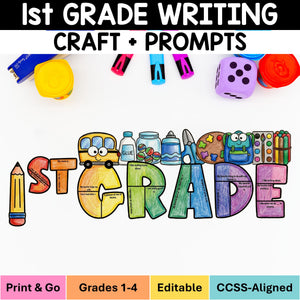 1st Grade Writing Craft Writing Prompts and Bulletin Board – My Nerdy ...