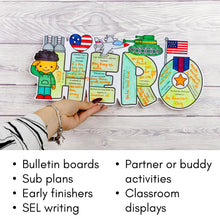 Load image into Gallery viewer, Veterans Day Writing Craft Writing Prompts and Bulletin Board