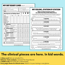 Load image into Gallery viewer, My Feelings Workbook - DBT Skills Workbook for Kids | Coping Skills, Emotion Regulation, SEL Worksheets