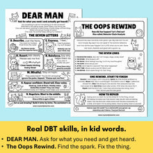 Load image into Gallery viewer, My Feelings Workbook - DBT Skills Workbook for Kids | Coping Skills, Emotion Regulation, SEL Worksheets