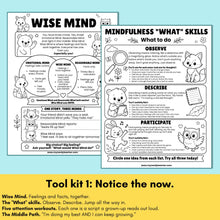 Load image into Gallery viewer, My Feelings Workbook - DBT Skills Workbook for Kids | Coping Skills, Emotion Regulation, SEL Worksheets