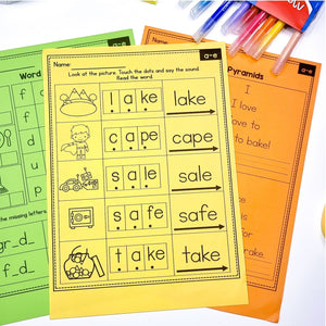 Buy3Get1 FREE B11 - Multisyllabic Words, Reading Passages, Decodable Poems, Partner Plays