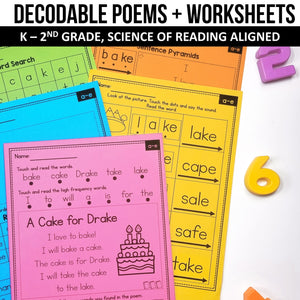 Buy3Get1 FREE B11 - Multisyllabic Words, Reading Passages, Decodable Poems, Partner Plays