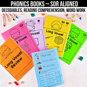 Buy3Get1 FREE B3 - Dictation Practice, Decodable Passages + Word Work, Phonics Books, Sentence Pyramids