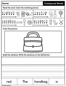 Read, Color, Build & Write Decodable Sentences