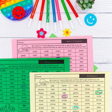 Load image into Gallery viewer, Decodable Reading Fluency Drills | Words, Phrases &amp; Sentences | Phonics Bundle K-3